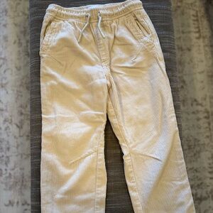 Zara kids Beige stretchy, Corduroy Drawstring Pants